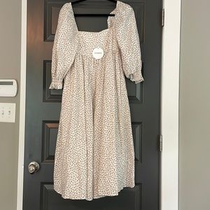 Storia puff sleeve dress floral